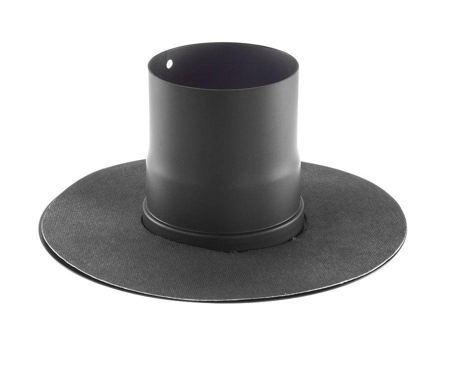 Wandrosette Mit Muffe Für Pellet-Ofenrohr Schwarz 10 Wandrosette Mit Muffe Für Pellet-Ofenrohr Schwarz – Bild 8