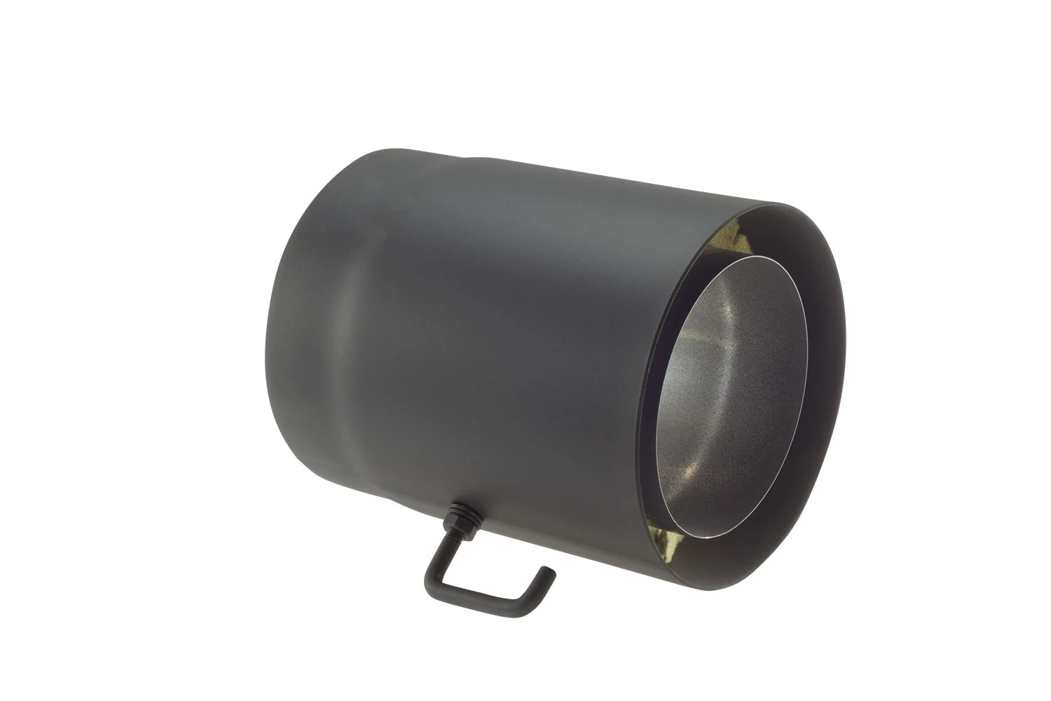 Rauchrohr Stahl Doppelwandig 250 Mm Ø 150 Mm Schwarz Mit Drosselklappe 3 Rauchrohr Stahl Doppelwandig 250 Mm Ø 150 Mm Schwarz Mit Drosselklappe