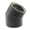 Rauchrohrbogen Stahl 45° Doppelwandig Ø 150 Mm Schwarz 1 Rauchrohrbogen Stahl 45° Doppelwandig Ø 150 Mm Schwarz -Kamin Heizgeräte 5634 0