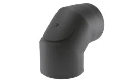Rauchrohrbogen Stahl 2x 45° Doppelwandig Ø 150 Mm Schwarz Mit Prüföffnung 8 Rauchrohrbogen Stahl 2x 45° Doppelwandig Ø 150 Mm Schwarz Mit Prüföffnung -Kamin Heizgeräte 5636 1
