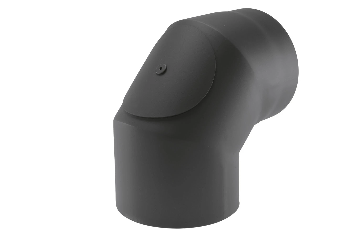 Rauchrohrbogen Stahl 2x 45° Doppelwandig Ø 150 Mm Schwarz Mit Prüföffnung 5 Rauchrohrbogen Stahl 2x 45° Doppelwandig Ø 150 Mm Schwarz Mit Prüföffnung – Bild 3