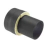 Anschlussstück Ofenstutzen Rauchrohr Stahl Doppelwandig 260 Mm Ø 150 Mm Schwarz -Kamin Heizgeräte 5640 0