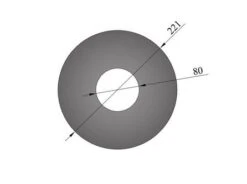 Wandrosette Pellet-Ofenrohr Randbreite 70 Mm Schwarz 12 Wandrosette Pellet-Ofenrohr Randbreite 70 Mm Schwarz -Kamin Heizgeräte 6757 1