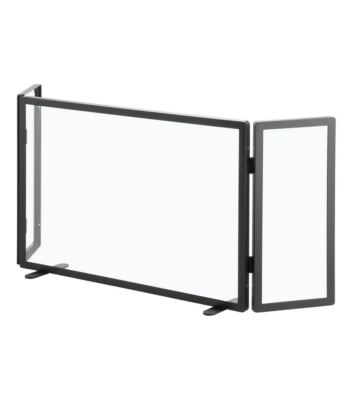 Funkenschutz Glas Heibi 3-teilig, 111 X 47 X 15 Cm 3 Funkenschutz Glas Heibi 3-teilig, 111 X 47 X 15 Cm