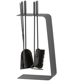 Kaminbesteck Stahl Graphitgrau Heibi, 4-teilig 8 Kaminbesteck Stahl Graphitgrau Heibi, 4-teilig -Kamin Heizgeräte 7070 0