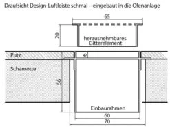 Design-Blende D2 Für Luftleiste Weiß -Kamin Heizgeräte 710f9587436f626747d852906ca7f74f