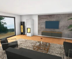 Kaminbausatz Brunner Systemofen BSO 02 HKD 2.2 DF, 9 KW -Kamin Heizgeräte 758b23ee27838c85349db43f67a63cfd