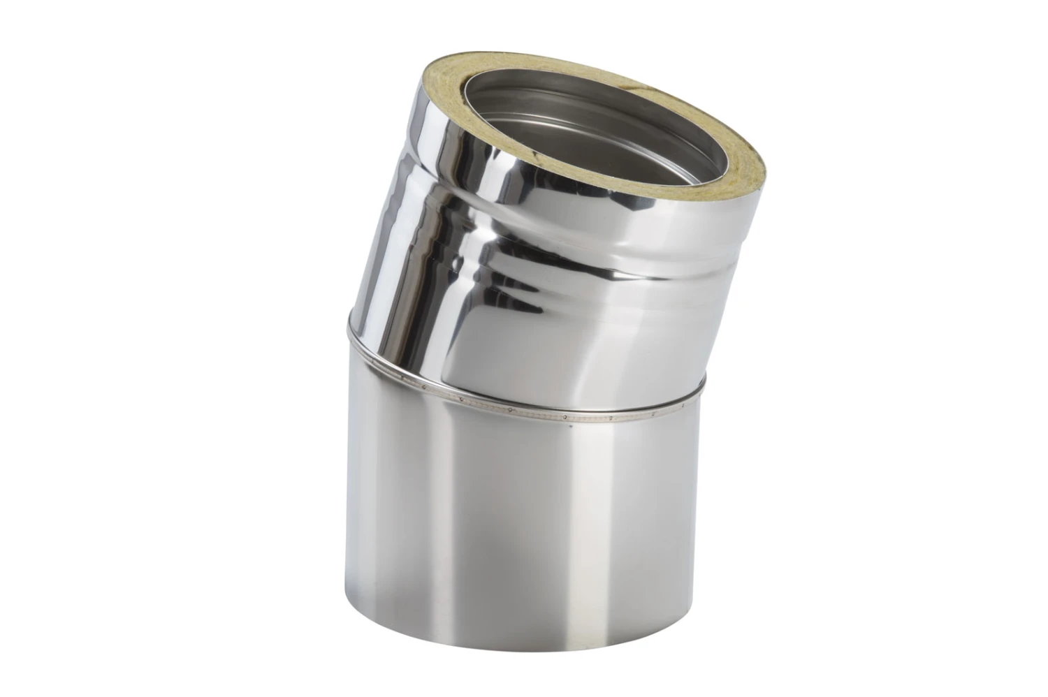 Schornstein Winkel 15° Doppelwandig - Eka Cosmos D 25 4 Schornstein Winkel 15° Doppelwandig - Eka Cosmos D 25 – Bild 2