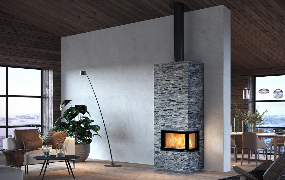 Kaminbausatz Nordpeis DAVOS A STONE, 8.9 KW 6 Kaminbausatz Nordpeis DAVOS A STONE, 8.9 KW – Bild 4