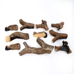 Keramischer Holzsatz Xaralyn, 10 Stück