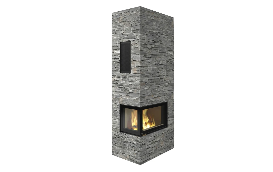 Kaminbausatz Nordpeis DAVOS A STONE, 8.9 KW 4 Kaminbausatz Nordpeis DAVOS A STONE, 8.9 KW – Bild 2
