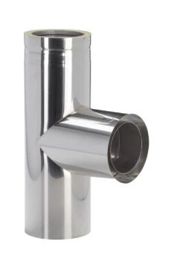 Feuerungsanschluss 90° Design Niedertemperatur Edelstahl Doppelwandig - Eka Cosmos D 25 -Kamin Heizgeräte 9d130876df8e3e17db5a1a96208ae00b