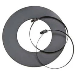 Rosette Mit Zwei Schellen Für Aluflexrohr, Grau 5 Rosette Mit Zwei Schellen Für Aluflexrohr, Grau -Kamin Heizgeräte a569f359f28f8b6a5bba320e5b44b497