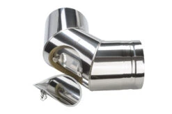 Schornstein Winkel 90° Mit Prüföffnung Doppelwandig - Eka Cosmos D 25 -Kamin Heizgeräte afaf96966671a681b117818b2071b2b7