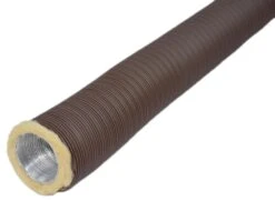 Aluflexrohr Isoliert 0,8 M 5-lagig, Braun 9 Aluflexrohr Isoliert 0,8 M 5-lagig, Braun -Kamin Heizgeräte afrevfliso60br schr g