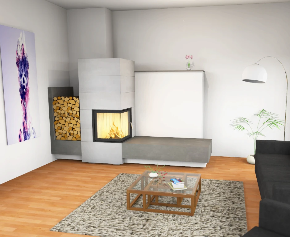 Kaminbausatz Brunner Systemkamin BSK 01 Eck Kamin Drehtür, 10 KW 18 Kaminbausatz Brunner Systemkamin BSK 01 Eck Kamin Drehtür, 10 KW – Bild 16