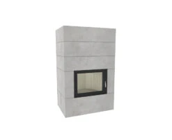 Kaminbausatz Brunner Systemkamin BSK 08 Kompakt Kamin Drehtür Warmluftaufsatz, 11 KW