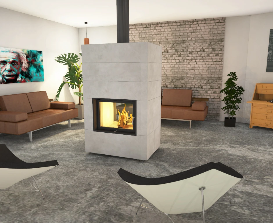 Kaminbausatz Brunner Systemkamin BSK 08 Kompakt Kamin Tunnel, 11 KW 14 Kaminbausatz Brunner Systemkamin BSK 08 Kompakt Kamin Tunnel, 11 KW – Bild 12