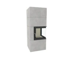 Brunner Kaminbausatz Systemkamin BSK 09 Eck Kamin Drehtür, 8 KW -Kamin Heizgeräte bsk09 081qwamcga2omia