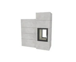 Kaminbausatz Brunner Systemofen BSO 03 Tunnel HKD 2.2 DF, 9 KW