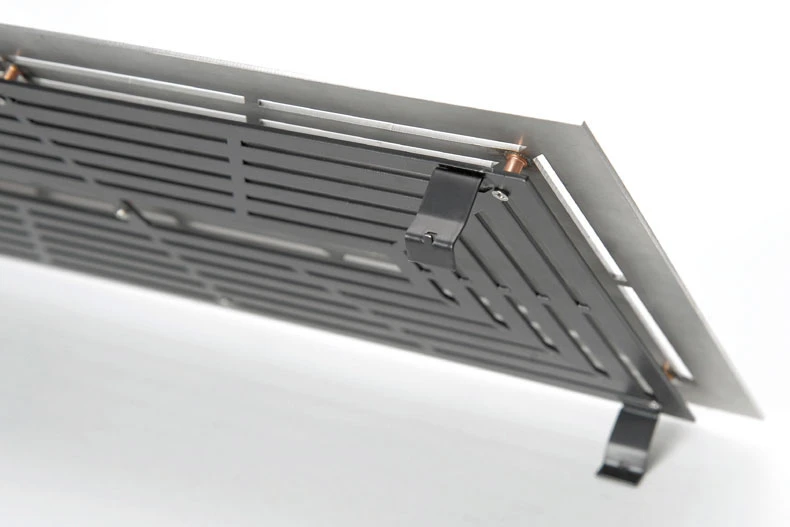 Design Lüftungsgitter 45 X 23 Cm Mit Einbaurahmen Edelstahl Matt - Schwarz 5 Design Lüftungsgitter 45 X 23 Cm Mit Einbaurahmen Edelstahl Matt - Schwarz – Bild 3