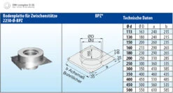 Konsolplatte Als Zwischenstütze Edelstahl Doppelwandig - Eka Complex D 25 -Kamin Heizgeräte ca7d78a4ba9319d23cba6e48ae0cb3b9