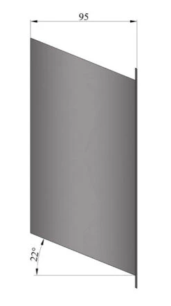 Wandfutter Rauchrohr Stahl Ø 150 Mm Unlackiert, Gewinkelt -Kamin Heizgeräte winkelung 22 gradlx7rzgz4atbol